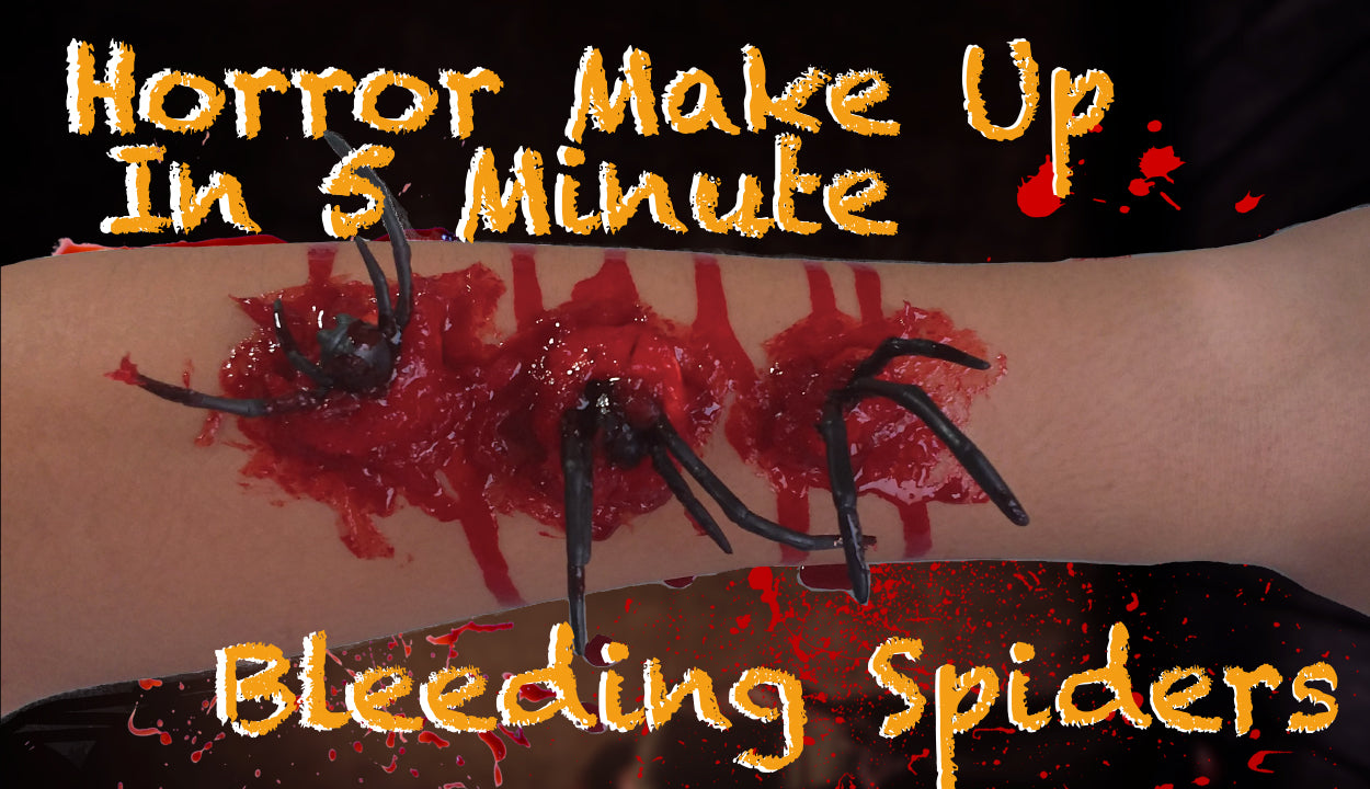 Easy make up with horror cosmetic