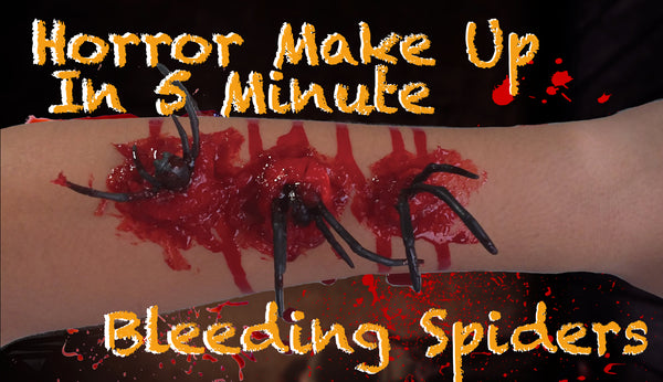 Easy make up with horror cosmetic