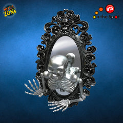 Silver Skeleton Mirror