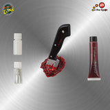 Bleeding Face With Knife Make-up | Cosmetic