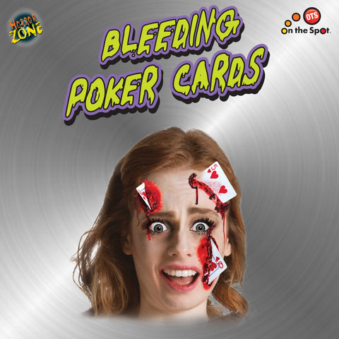 Bleeding Poker Cards Make-up | Cosmetic