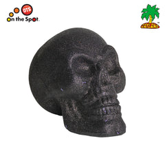 Big Angry face Glitter skull