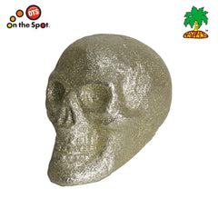 Gold Glitter Skull